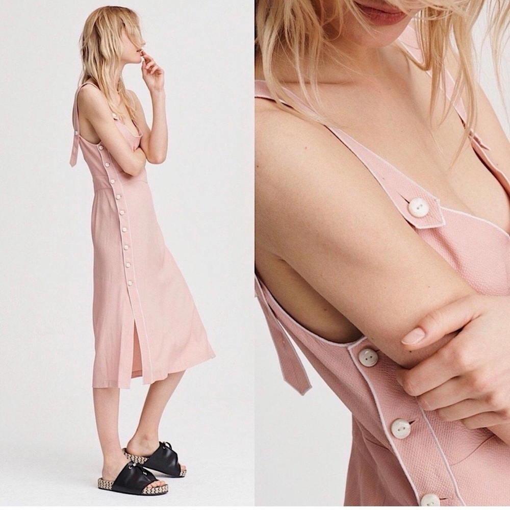 rag & bone Pink Midi Dress